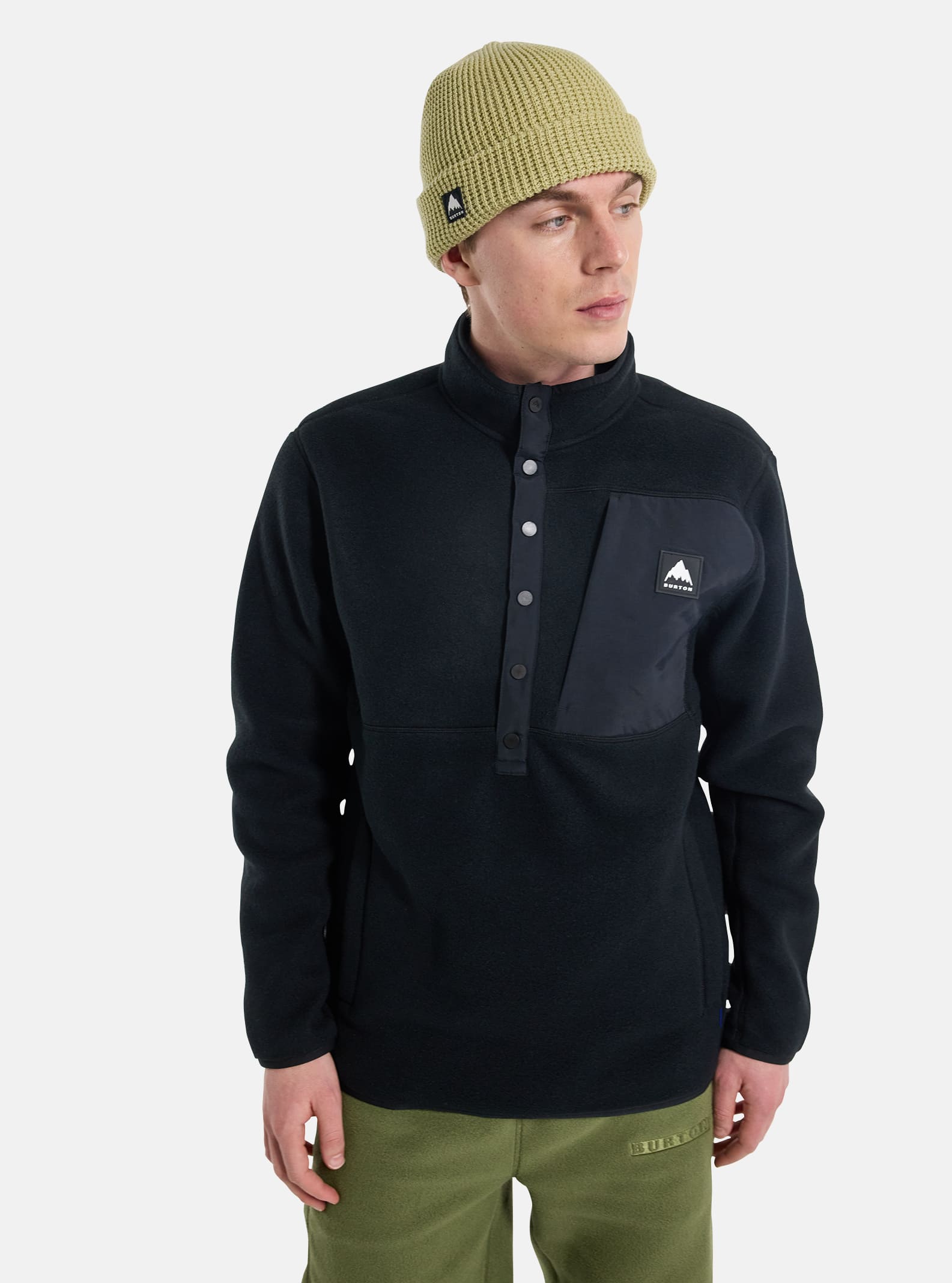 Men's Burton Cinder Fleece Pullover Shirt | Burton.com Winter 2024 US