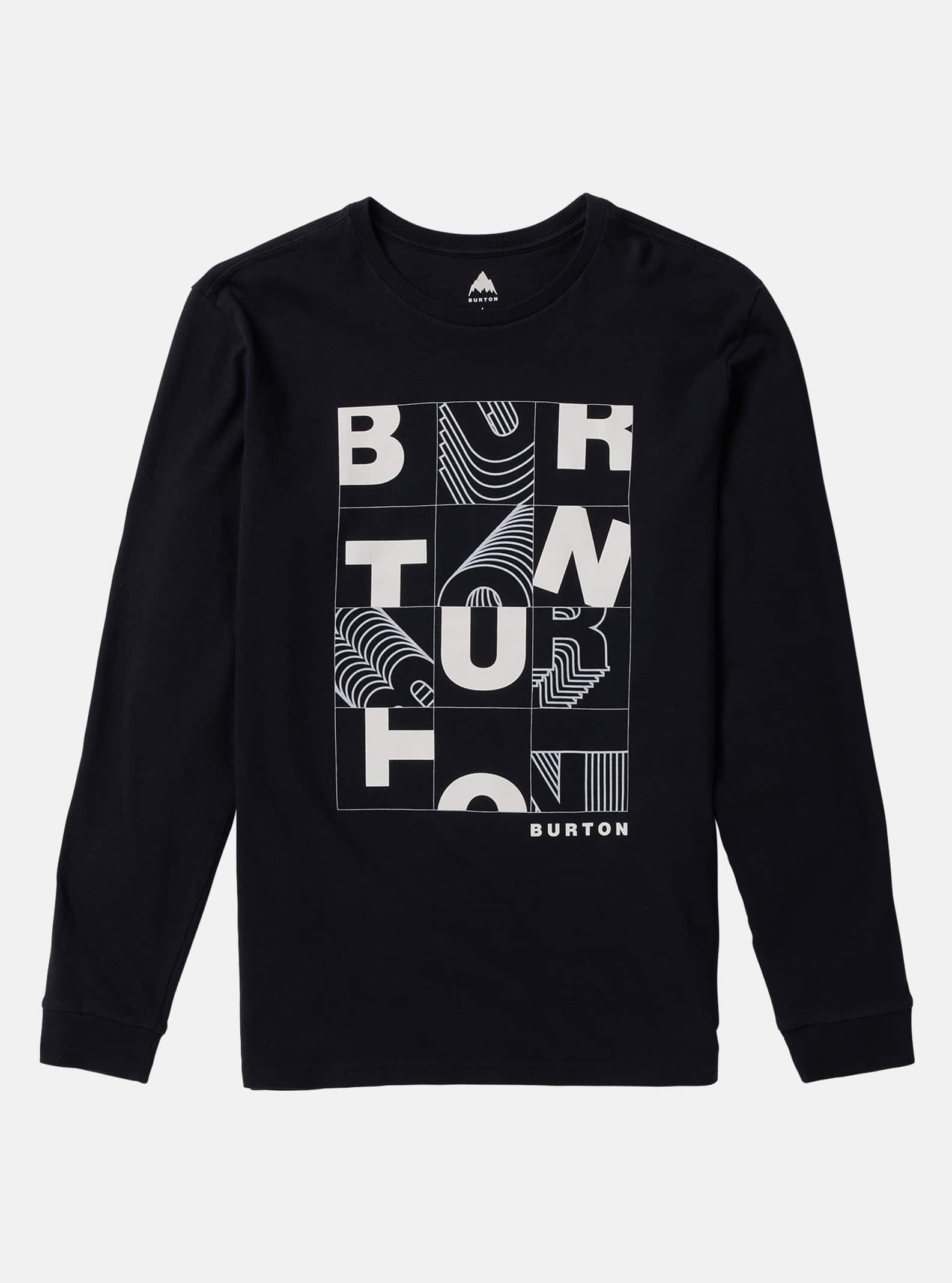 Burton - T-shirt à manches longues Airshot pour homme, True Black, L