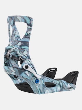 Women's Burton Step On&reg; Re:Flex Snowboard Bindings shown in Blue Butterflies