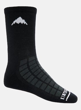 Burton Lightweight Crew Socks shown in True Black
