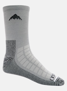 Burton Lightweight Crew Socks shown in Gray Heather