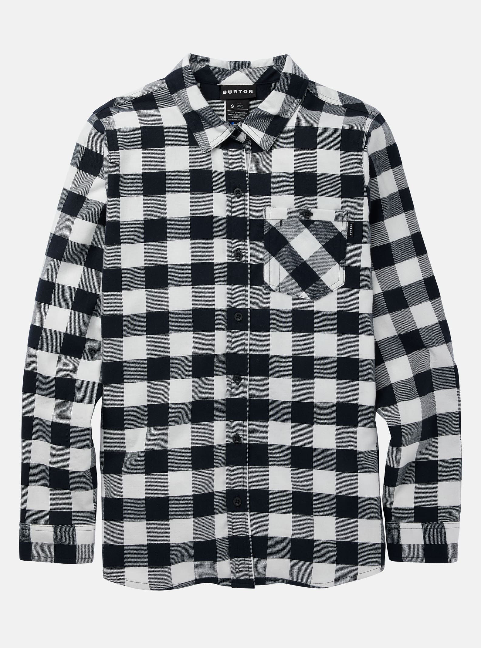 Vermont Flannel Black And White Flannel Shirt Womens Women's