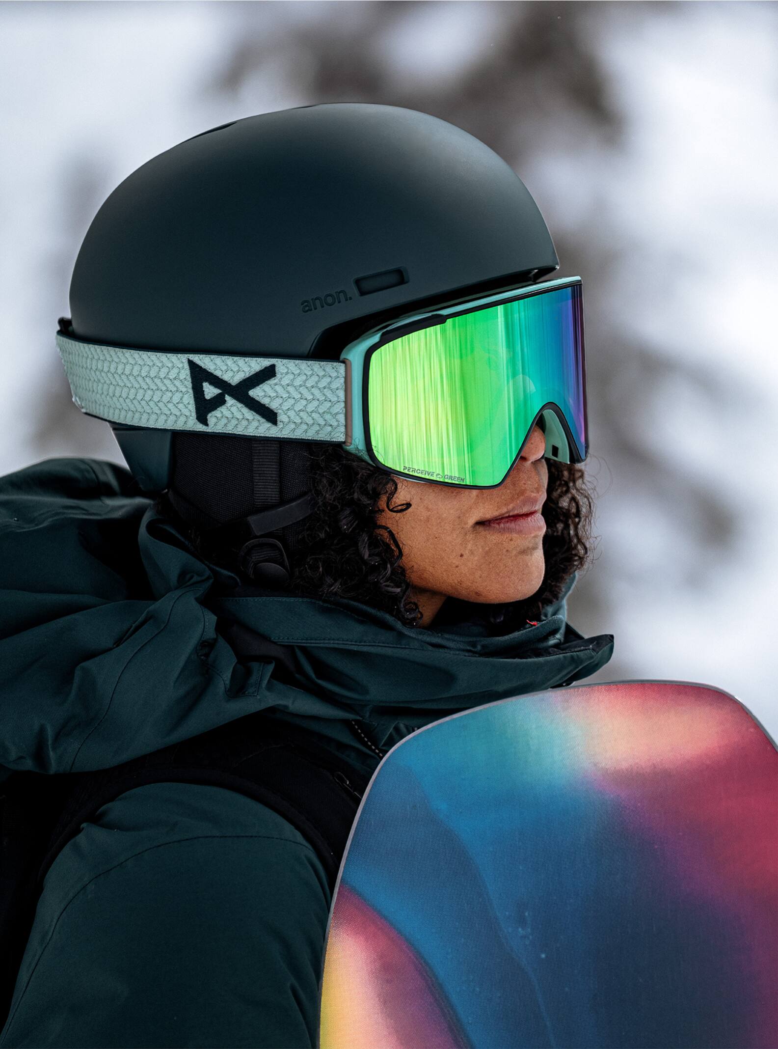 【1629】anon　アノン　M4S 　エムフォーエス Anon M4S Goggles (Cylindrical) + Lens + MFI® Face Mask | Anon