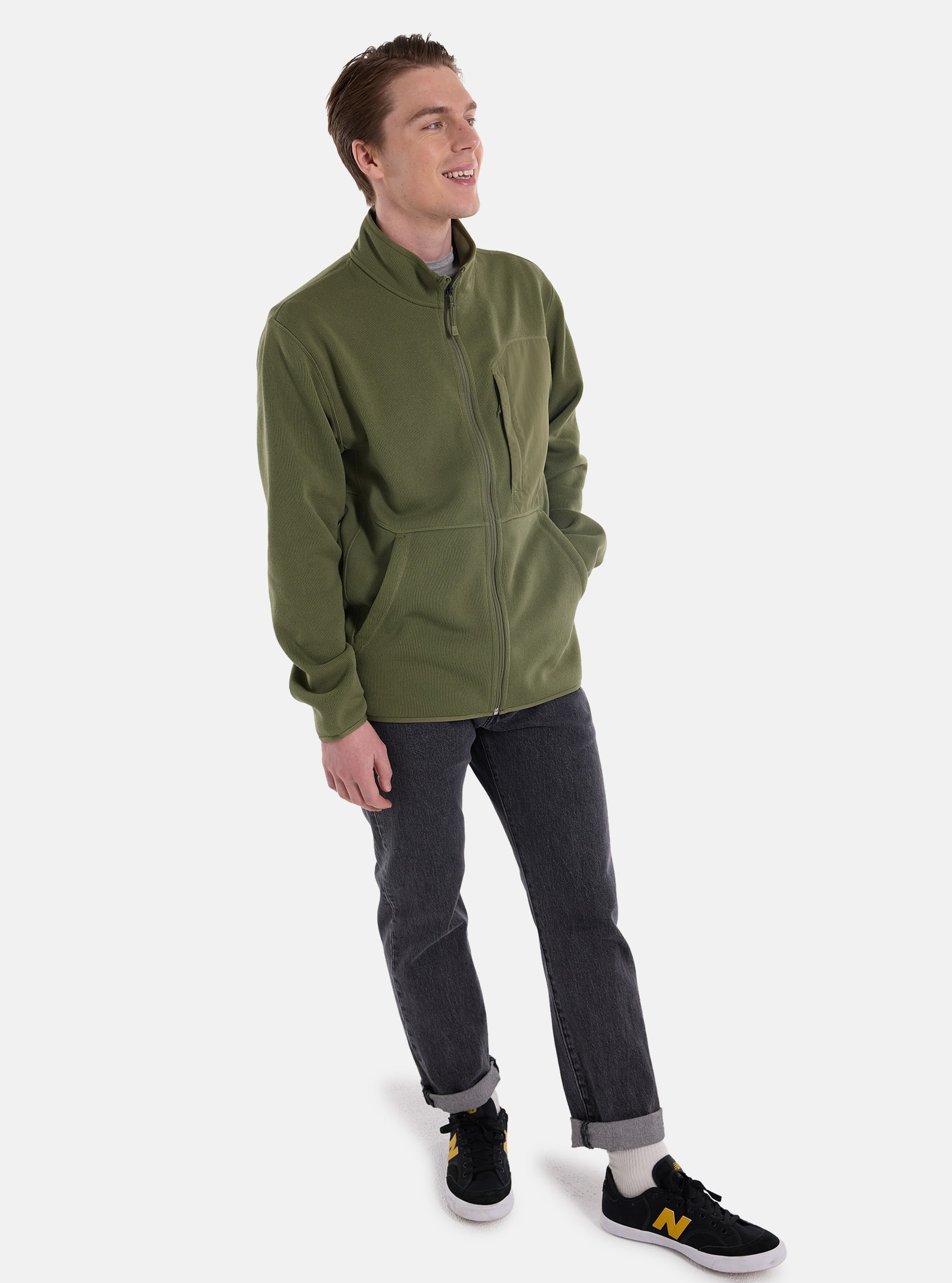 Men's Burton Runin Full-Zip Fleece | Technical Apparel | Burton