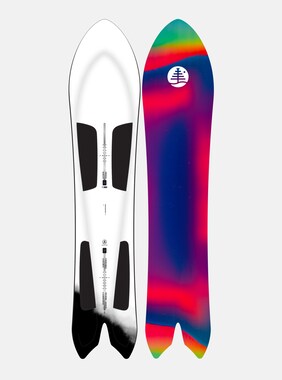 Burton Family Tree 3D Channel Surfer Flat Top Snowboard shown in Graphic
