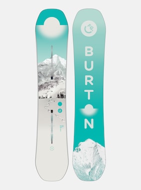 Women's Burton Feelgood Camber Snowboard shown in First Tracks