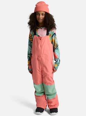 Kids' Burton Skylar 2L Bib Pants shown in Peach Echo