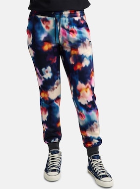 Women's Burton Oak Fleece Pants shown in Floral Blur