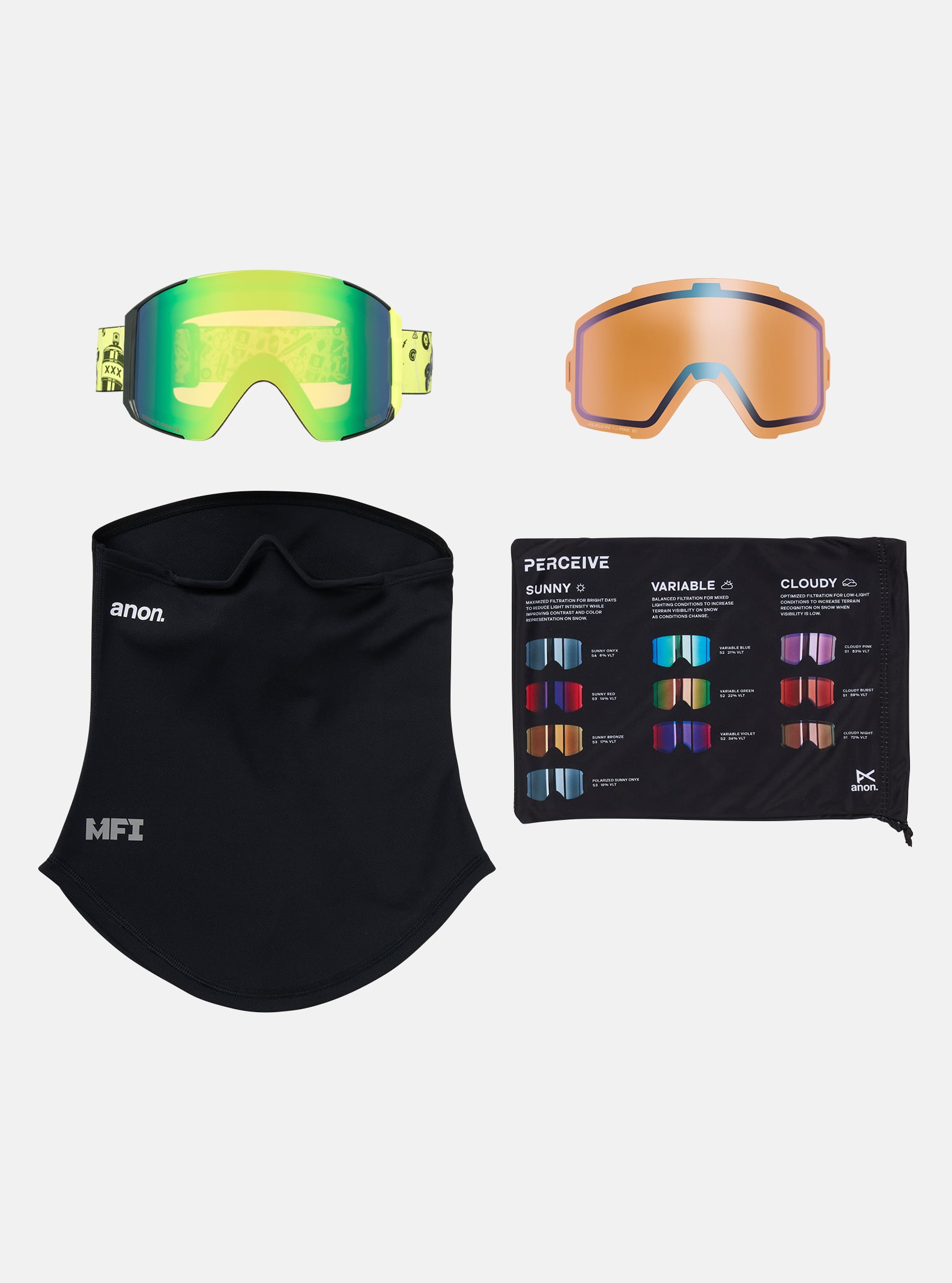 Anon Sync Goggles + Bonus Lens + MFI® Face Mask | Anon Optics