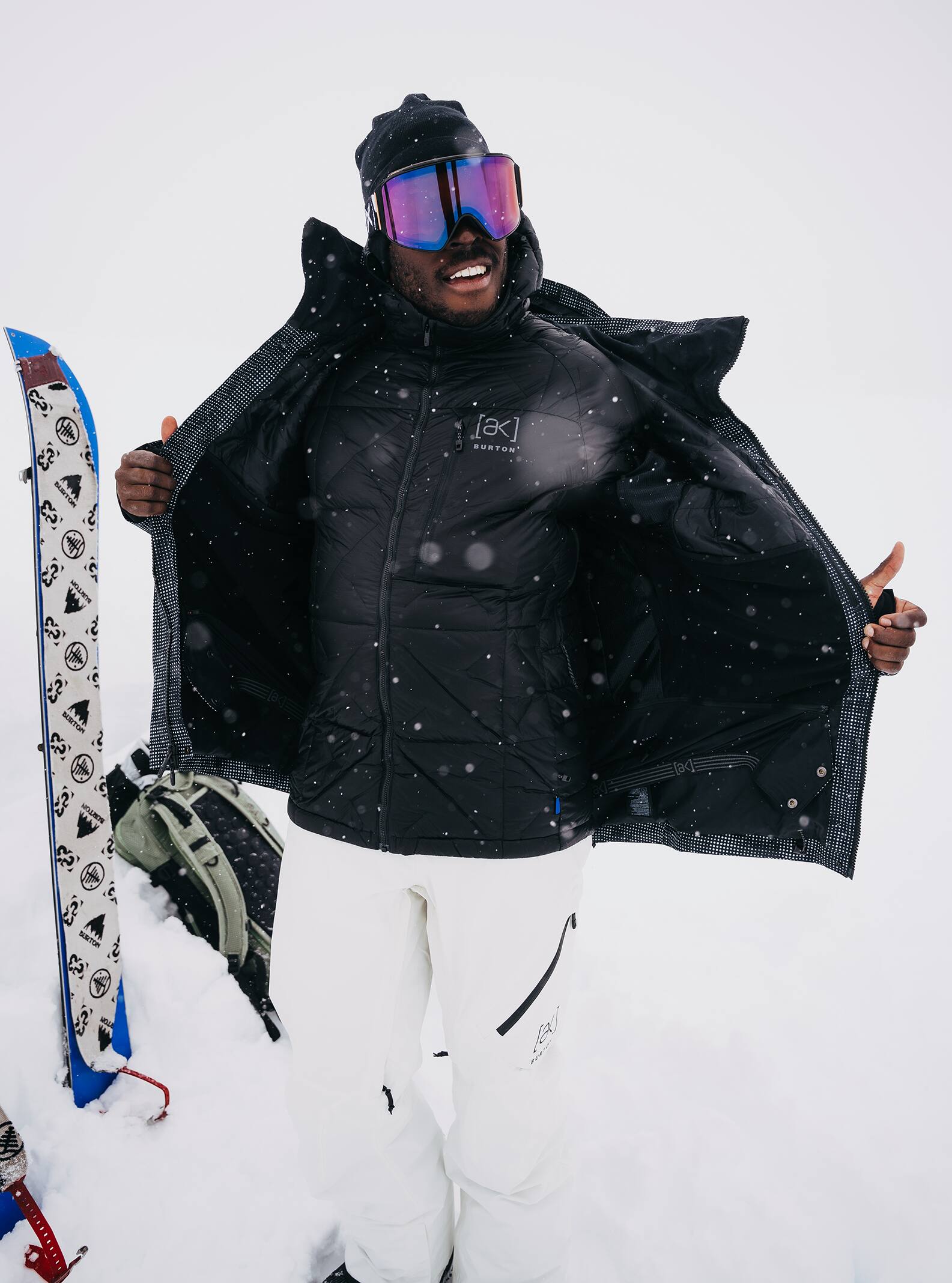 Men's Burton [ak] Baker Hooded Down Jacket | Burton.com Winter 2026 JP