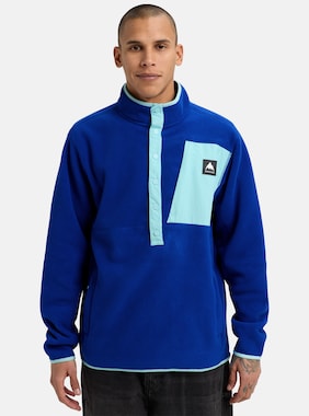Men's Burton Cinder Fleece Pullover shown in Jake Blue