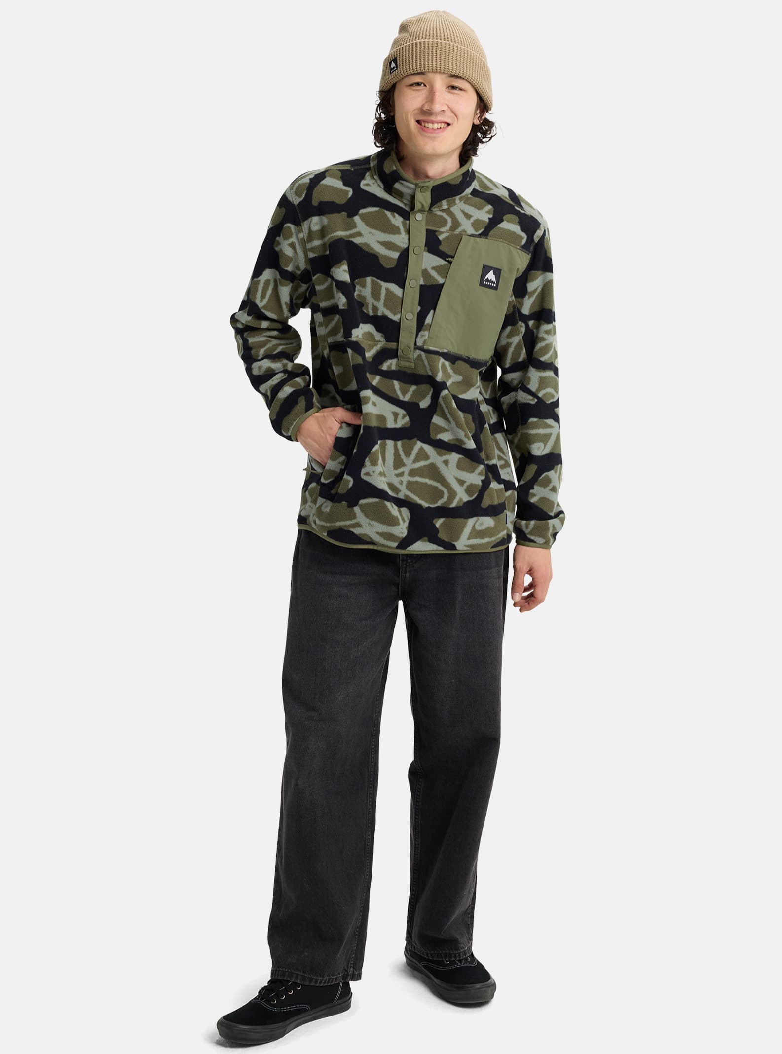 メンズ Burton シンダー フリースプルオーバー | ラウンジウェア