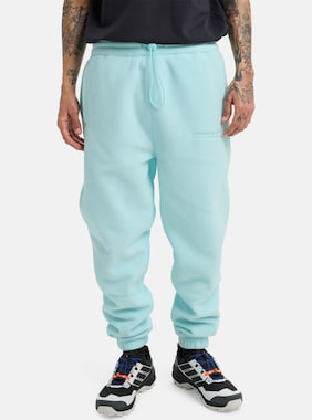 Burton Cinder Fleece Pants shown in Light Teal