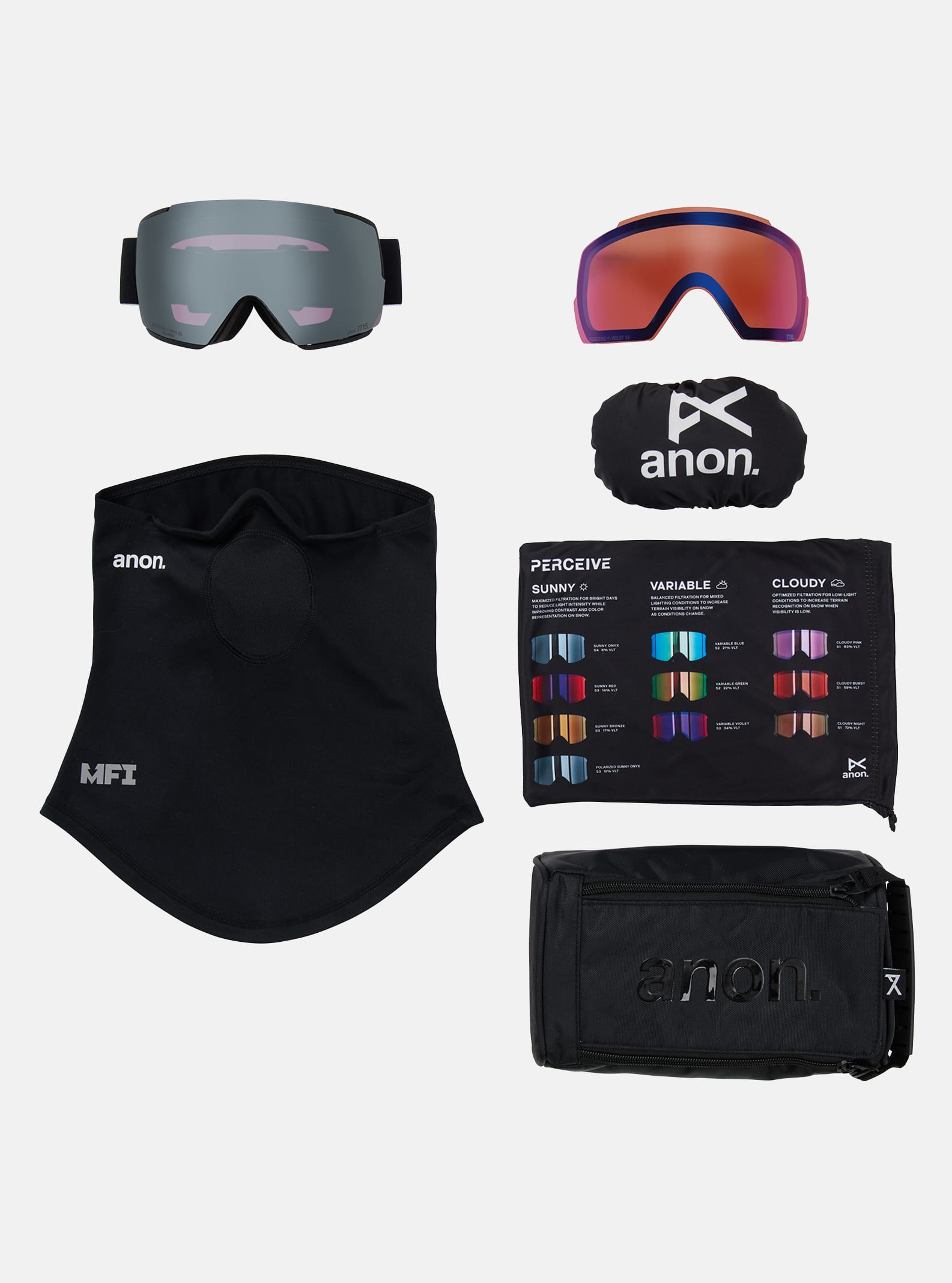 Anon M5 ローブリッジフィット ゴーグル + ポラライズド PERCEIVE