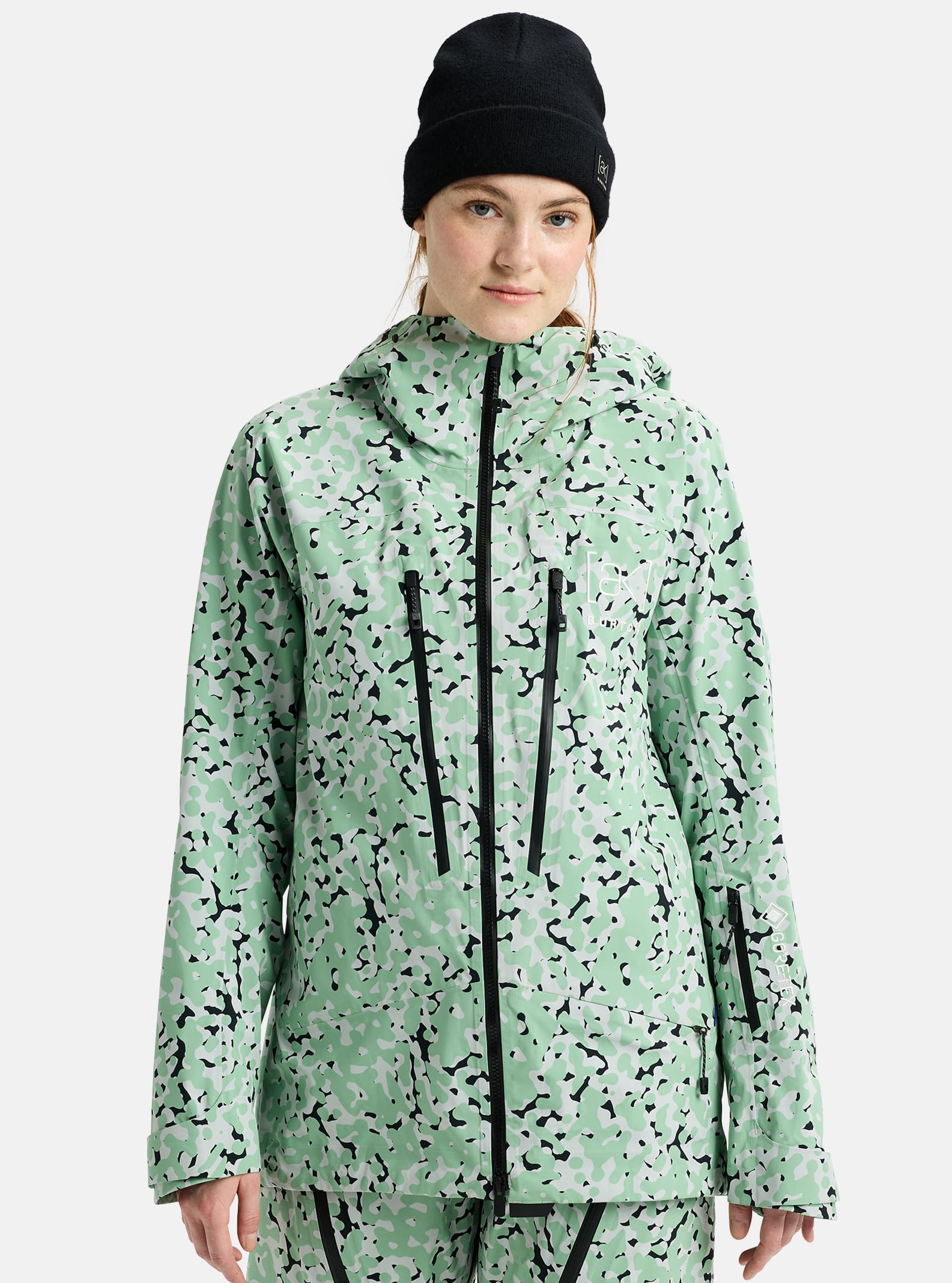 Burton レディースM ボードジャケット　総柄　キルティング　ヒッコリー 2408511EV8RG_4.png