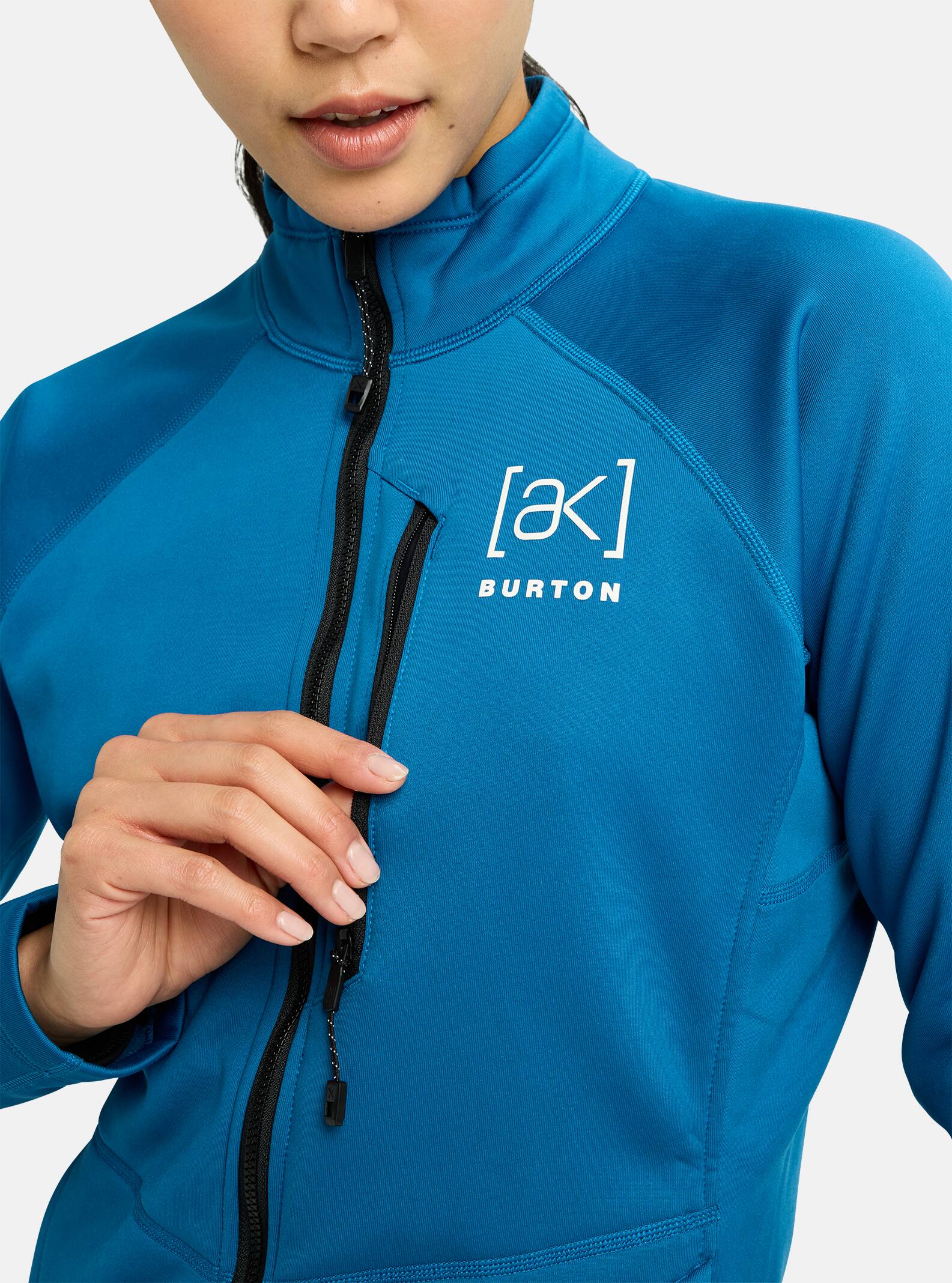 ウィメンズ Burton [ak] ベイカー ストレッチ フルジップ フリース