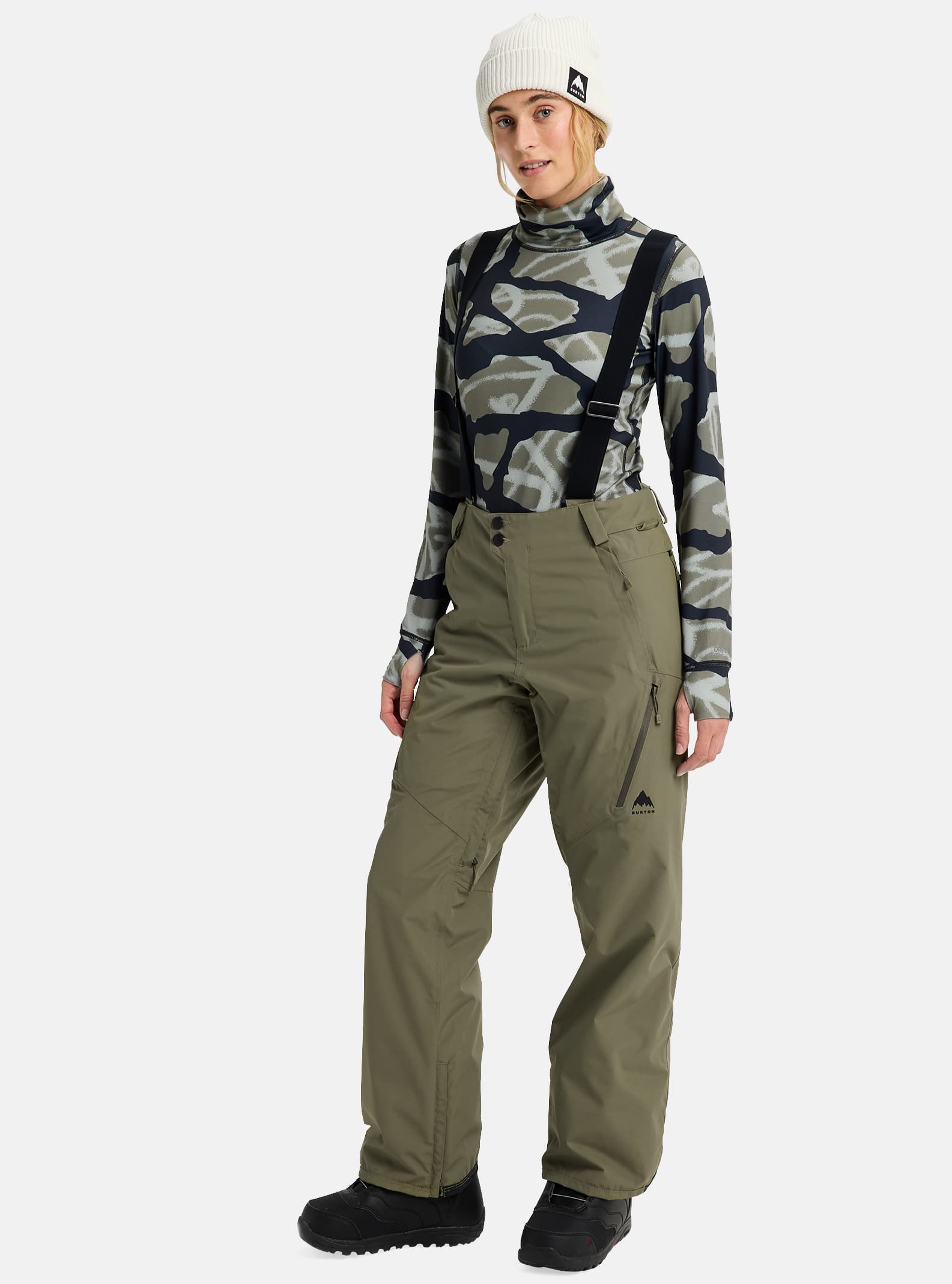 Burton Bib pants 　カーキオリーブ　レディース Women's Burton Reserve 3L Bib Pants | Winter Outerwear