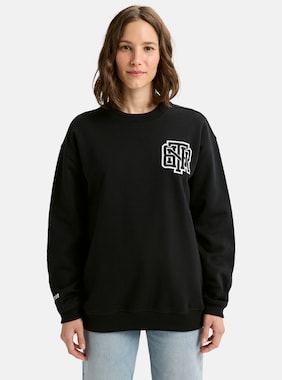 Burton Collegiate Crewneck Sweatshirt shown in True Black