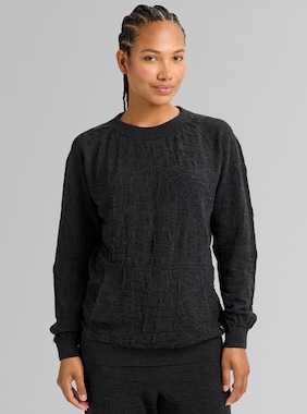 Burton MINE 77 3D Knit Merino Midlayer Crewneck shown in Charcoal