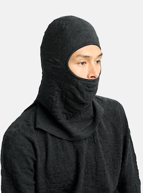 Burton MINE 77 3D Knit Merino Balaclava shown in Charcoal