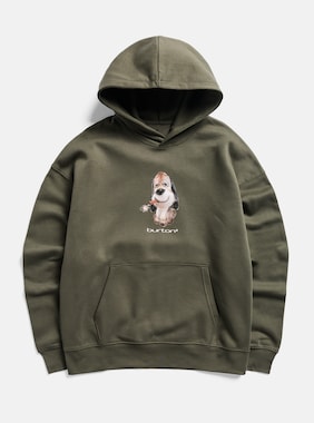 Burton Short Fuse Pullover Hoodie shown in Khaki Green
